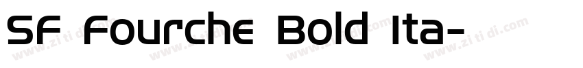 SF Fourche Bold Ita字体转换